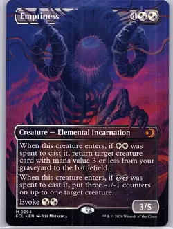Emptiness (Borderless Non-Foil) MTG Lorwyn Eclipsed #0294 M NM ENG - Image 1