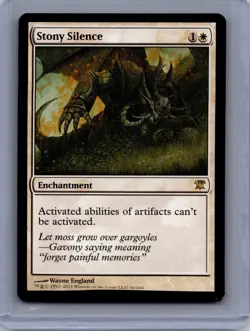 MTG Stony Silence Innistrad 36/264 Regular Rare Enchantment English -MP - Image 1