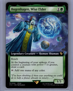 MtG FIC Bugenhagen, Wise Elder #159 Extended Art Non-Foil - Image 1