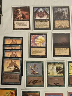 Magic: The Gathering Unlimited Card Lot Some Signed By Artists READ DESCRIPTION - Image 3