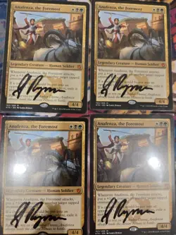 Playset of Signed Anafenza, the Foremost · Khans of Tarkir (KTK) - MTG - Image 1
