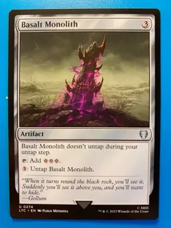 MTG 1x Basalt Monolith 274 Commander Lord of the Rings Magic the Gathering x1 NM - Image 1