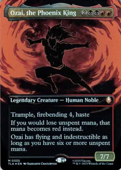 MTG Ozai, the Phoenix King (0335) (Borderless) (335) | NM Foil | Avatar {TLA} - Image 2