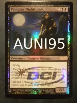 mtg magic Faucon de nuit vampire Nighthawk FOIL promo DCI gateway ENGLISH - Image 1