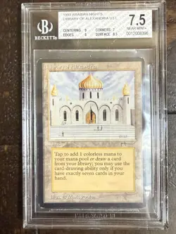 Library of Alexandria, Arabian Nights (BGS 7.5) Vintage Old School 93/94 MTG - Image 1
