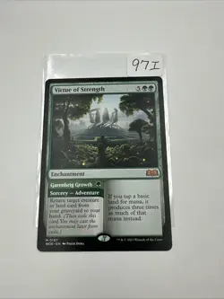 1x Virtue of Strength - Wilds of Eldraine - NM - MTG - Image 1