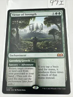 1x Virtue of Strength - Wilds of Eldraine - NM - MTG - Image 2