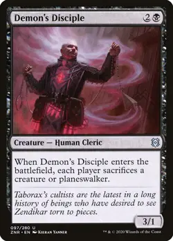 Demon's Disciple [Zendikar Rising] Foil Near Mint - Image 1