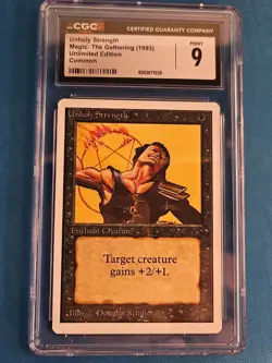 MTG Unlimited Unholy Strength CGC 9 Mint Holy Strength CGC 6.5 EX/NM+ Lot of 2 - Image 4