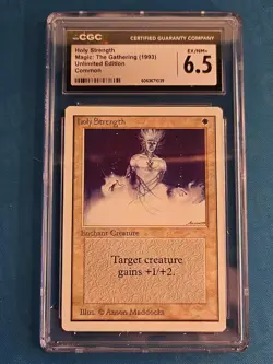 MTG Unlimited Unholy Strength CGC 9 Mint Holy Strength CGC 6.5 EX/NM+ Lot of 2 - Image 5