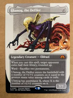 MTG 1x BORDERLESS Ulamog, the Defiler # 383 Modern Horizons 3 Magic the x1 NM - Image 1