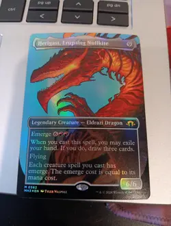 Herigast, Erupting Nullkite (Borderless) Modern Horizons 3 Foil - Image 1