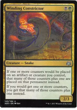 Winding Constrictor *Uncommon* Magic MtG x1 Aether Revolt SP - Image 1