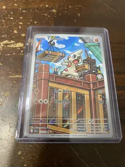 Pokemon TCG Timburr 125/086 SV: Black Bolt Scarlet & Violet Illustration Rare NM - Image 1