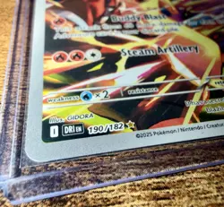 Ethan's Typhlosion Pokemon TCG Destined Rivals HOLO 190/182 Illustration Rare NM - Image 2