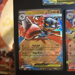 Pokemon TCG - Mega Evolution - Double Rare Mega Ex Bundle 3 cards NM 003,022,077 - Image 4