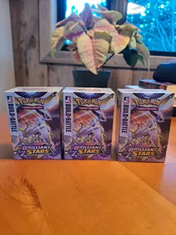 Lot of 3 Pokemon Brilliant Stars Build and Battle Boxes - Image 1