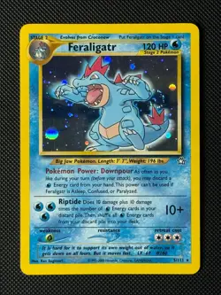 Pokemon Cards Feraligatr 5/111 Neo Genesis Holo Rare LP - Image 1