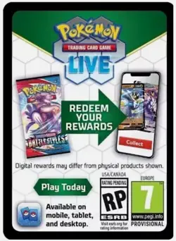 Pokemon Code Cards - V Strikers Tin: Tyranitar V - Image 1