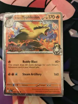 Pokemon 2025 Destined Rivals Ethan's Typhlosion Prerelease Deck-Sealed & Stamped - Image 2