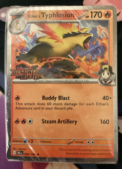 Pokemon 2025 Destined Rivals Ethan's Typhlosion Prerelease Deck-Sealed & Stamped - Image 3
