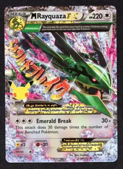 Pokemon M Rayquaza EX Celebrations Classic Collection Holo 76/108 NM - Image 1