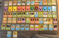 1999 Pokemon Base Set Lot 62 Cards - LP & MP - Image 1