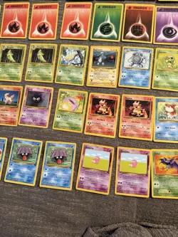 1999 Pokemon Base Set Lot 62 Cards - LP & MP - Image 5