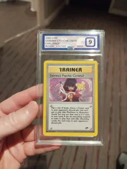 Pokemon Sabrina's Psychic Control Gym Challenge Card 121/132 Rare - PG Graded 9 - Image 1