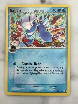 Pokemon Card - Bagon Dragon Frontiers 43/101 Common Reverse Holo Stamped - Image 1