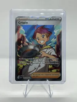 Pokemon Crispin 164/142 SV07: Stellar Crown Ultra Rare Trainer Full Art Holo - Image 1