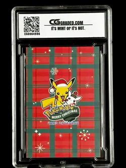 2024 Pokemon CG 10 Pristine GENGAR Christmas Data TCG XMAS Holiday CGC PSA 4 - Image 2
