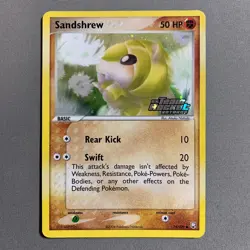 Sandshrew 74/109 EX Team Rocket Returns REVERSE HOLO Stamped Common Pokemon LP - Image 1