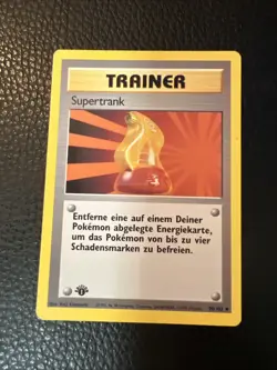 # 1st Edition Supertrank 90/102 BASE SET German Pokemon 1999 Vintage WoTC LP - Image 1