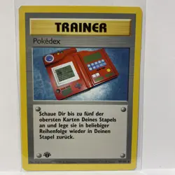 1st Edition Pokedex 87/102 - Base Set - Uncommon Trainer - German Pokemon - VLP - Image 1