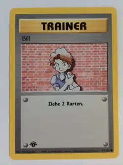 Pokemon Bill Base Set 1st Edition German - Image 1