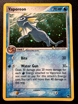 Vaporeon 6/17 POP Series 3 Promo Pokemon Card Holo Foil Rare Near Mint - Image 1