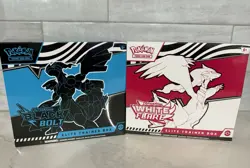 Pokemon SV: Black Bolt and White Flare Elite Trainer Box ETB Set Factory Sealed! - Image 1