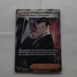 Pokemon TCG Team Rocket's Giovanni 225/182 Destined Rivals Holo Ultra Rare - Image 1