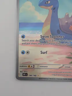 Pokemon TCG Misty's Lapras Destined Rivals Illustration Rare 194/182 (NM) - Image 4