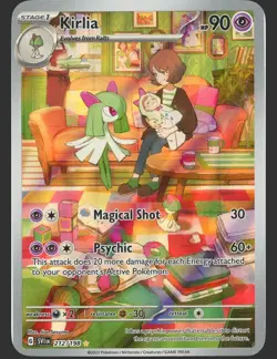 Kirlia Scarlet & Violet Illustration Rare Card 212/198 Near Mint Condition - Image 1