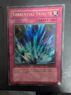Yu-Gi-Oh Torrential Tribute LON-025 1st Edition Vintage Trap Card - Image 2