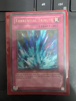 Yu-Gi-Oh Torrential Tribute LON-025 1st Edition Vintage Trap Card - Image 4