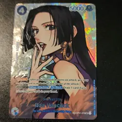 Bandai One Piece CCG Boa Hancock OP01-078 SP Holo Character Card - Image 1