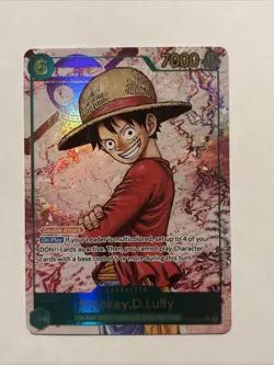 One Piece TCG Monkey.D.Luffy 118 Parallel OP13-118 Carrying On His Will Foil Art - Image 1