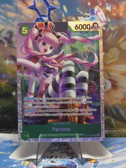 One Piece OP14-033 Perona SR OP14 The Azure Sea's Seven Foil English NM #3 - Image 1
