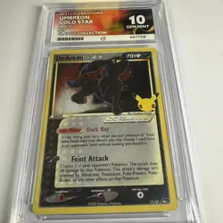 Pokemon TCG Umbreon Gold Star 17/17 Celebrations Holo Gem Mint Ace 10 - Image 2