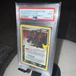 2021 POKEMON CELEBRATIONS CLASSIC COLLECTION #17 UMBREON-GOLD STAR PSA 9 - Image 2