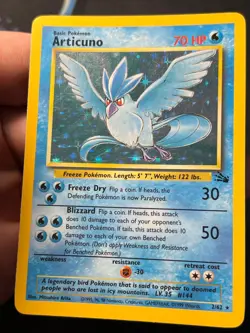 Articuno 2/62 Fossil Holo Rare - Pokemon Card WOTC LP + - Image 3