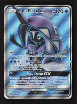 Tapu Fini GX (Full Art) Ultra Rare SM - Burning Shadows 133/147 LP Pokemon TCG - Image 1